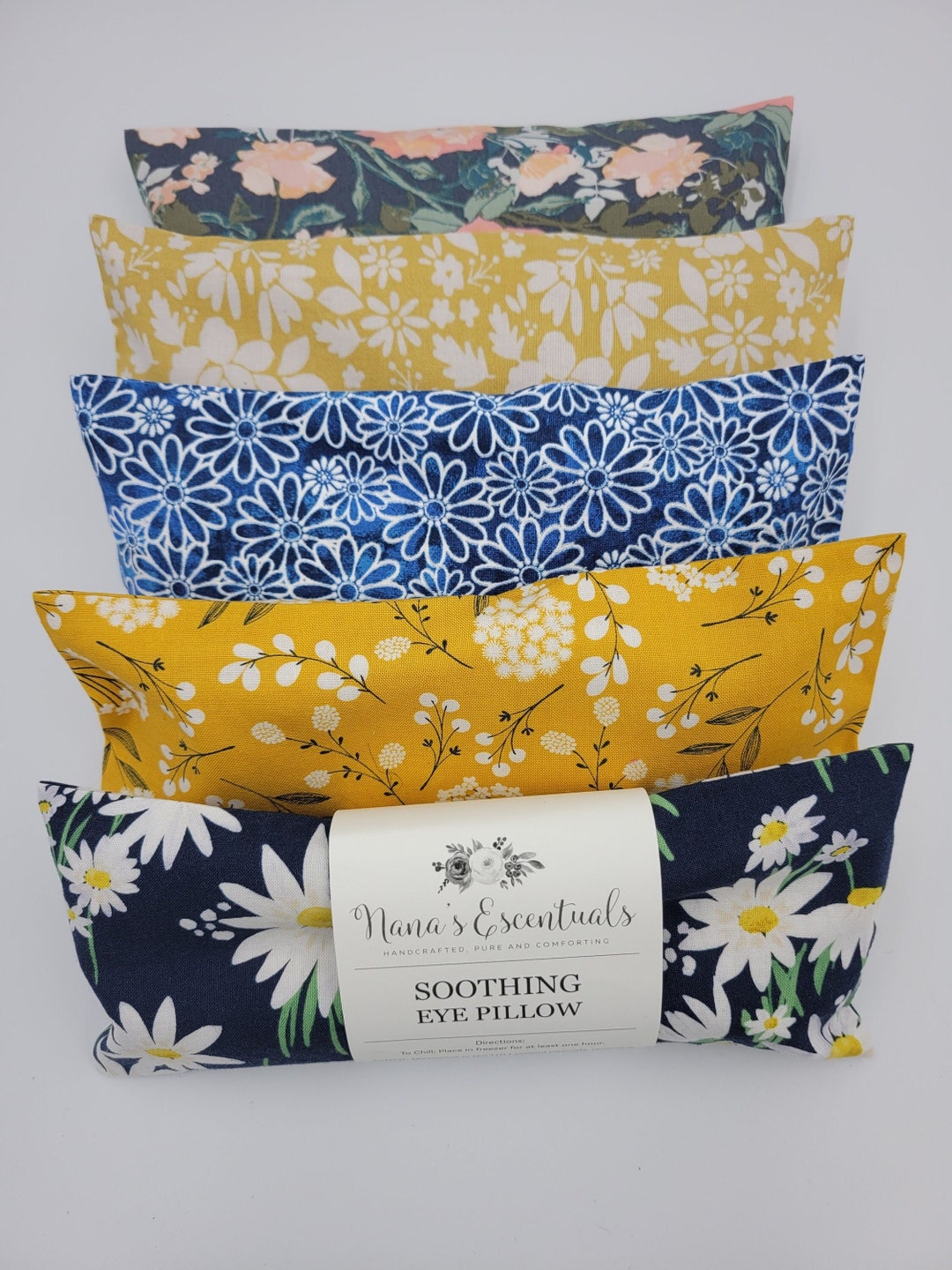 Sinus Eye Pillow Cotton Flaxseed Mustards and Bluesyoga Tools Headache