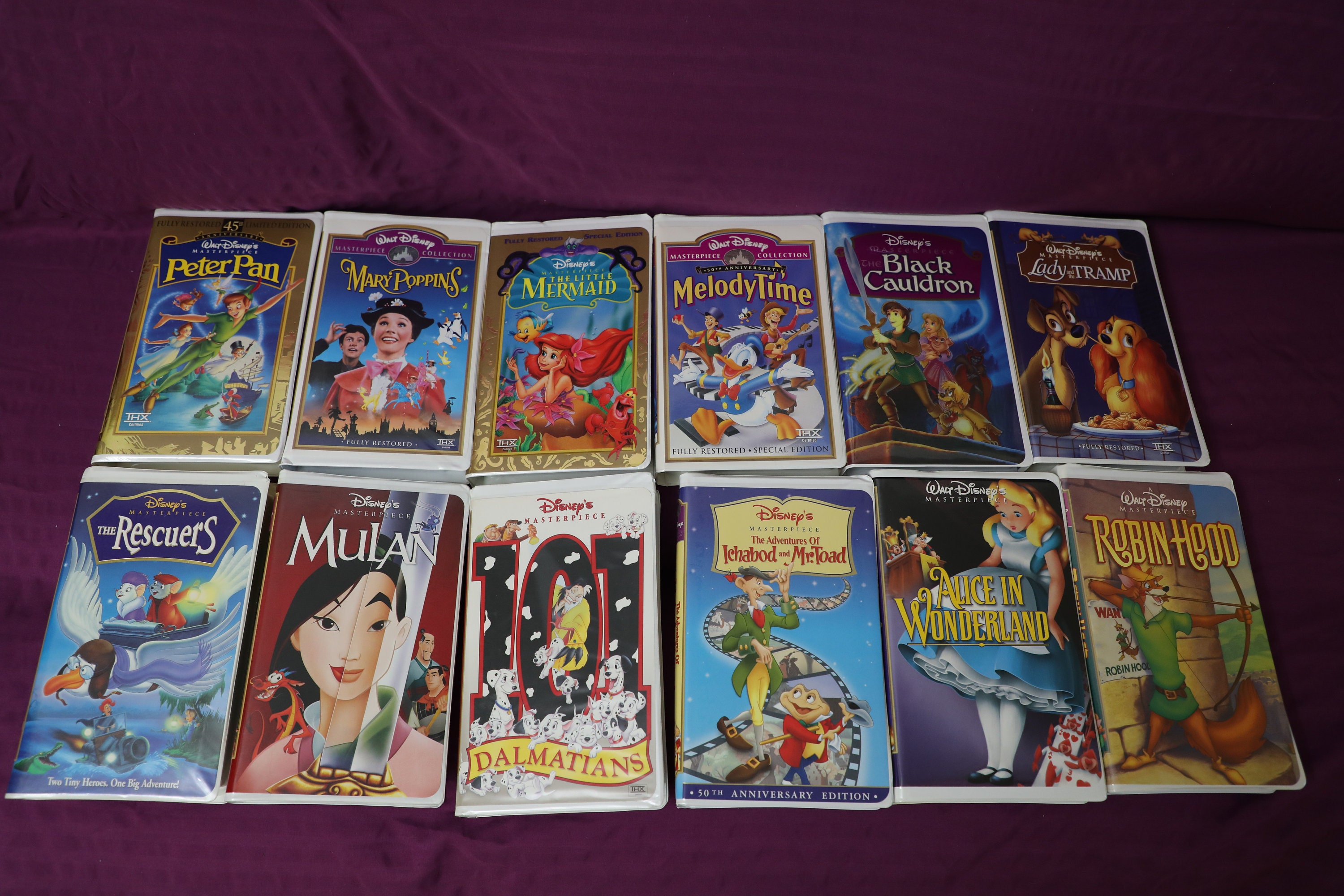 Disney Masterpiece VHS Entire Collection-OriginalsRare Lot | Etsy