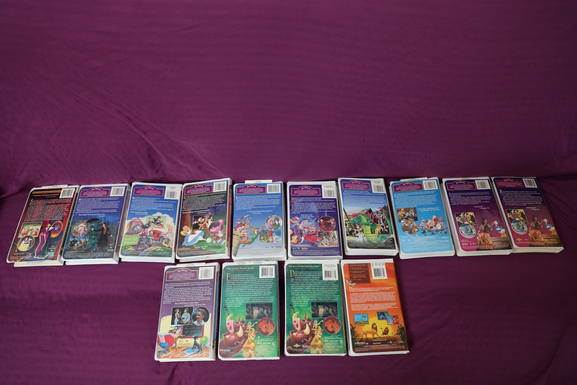 Disney Masterpiece VHS Entire Collectionoriginalsrare Lot the Lion