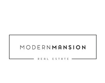 Modern Logo Design, Masculine Logo, Modern Photography Logo, Modern Font Logo, Real Estate Logo, Modern Salon Logo, Modern Estate Agent Logo