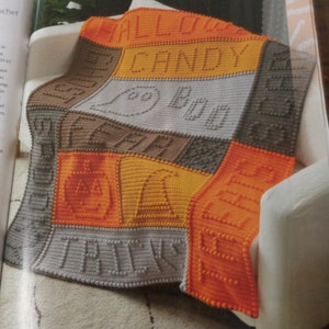 Trick or Treat Halloween Throw -  Was Featured in "Crochet World Magazine"