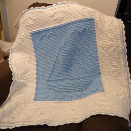 Baby Blanket Knitting PATTERN/ Baby Blanket PATTERN /nautical Etsy