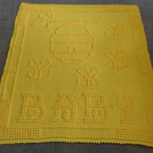 Pattern crochet blanket  Bumble Bees