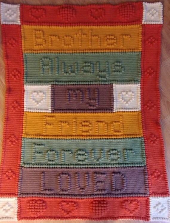 Pattern crochet blanket Brother #148