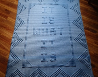 It Is What It Is crochet pdf pattern