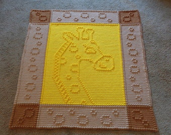 Pattern crochet blanket Giraffe