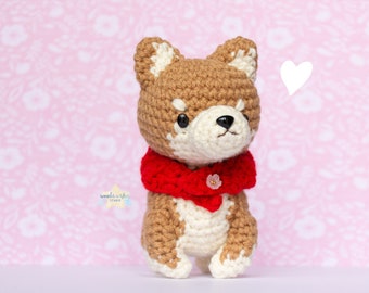 Kawaii Custom Crochet Dog, cute amigurumi commission, custom order pet plush, dog stuffed animal, personalized gift idea for dog owner lover