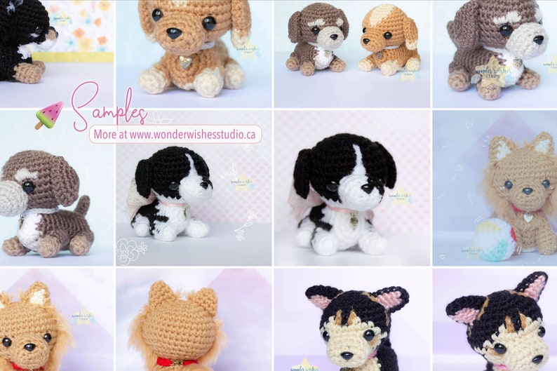 Custom Crochet Plush Dog, amigurumi for dog lover, custom pet dog portrait, dog lover gift, plush pet memorial, personalized dog gift image 10