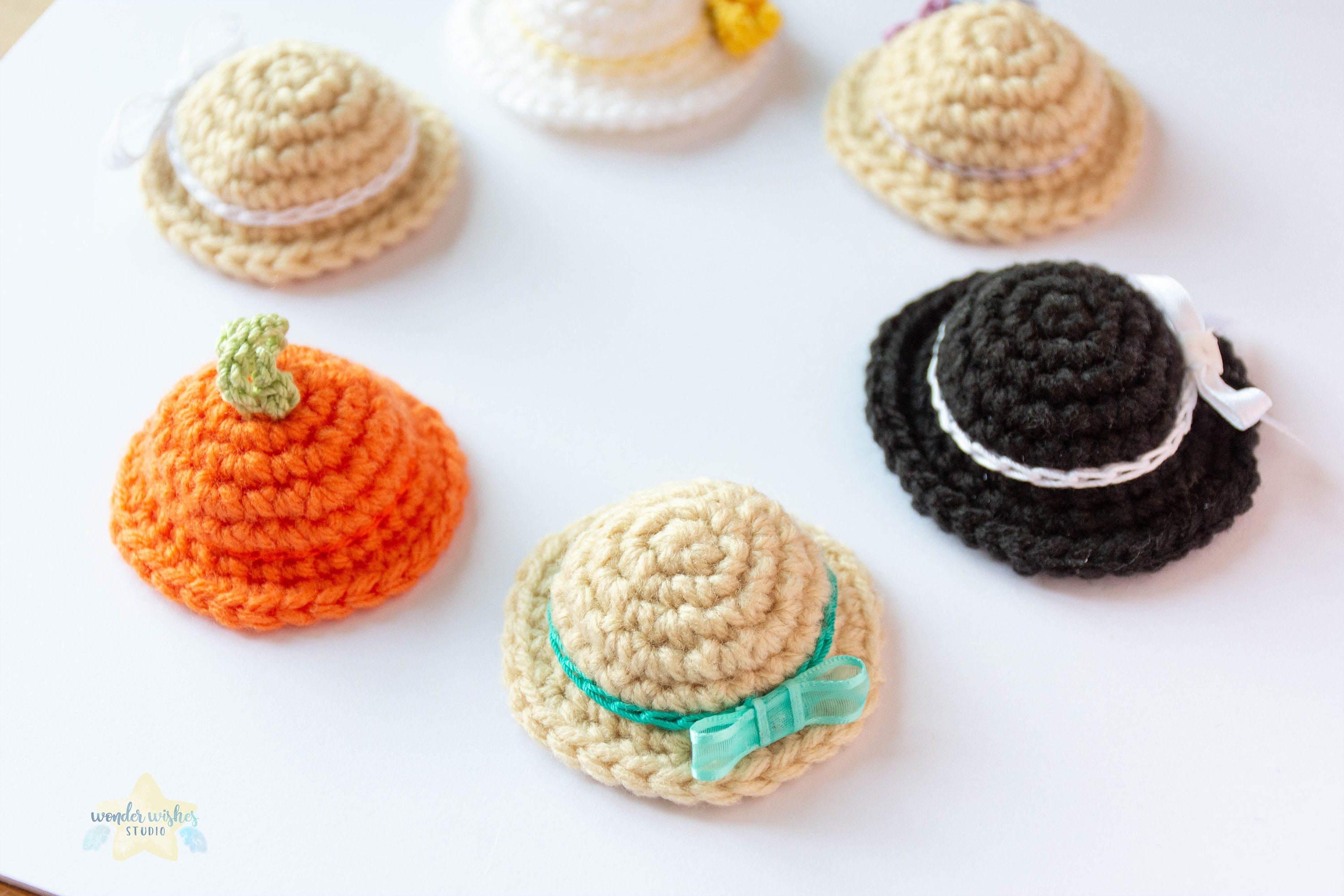 Mini Crochet Hat Small Yarn Summer 