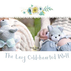 Amigurumi Wolf Crochet Pattern, cute stuffed animal, digital instructions, make your own kawaii plush, diy plushie, wonder wishes studio image 8