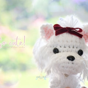 Custom Crochet Plush Dog, amigurumi for dog lover, custom pet dog portrait, dog lover gift, plush pet memorial, personalized dog gift image 6