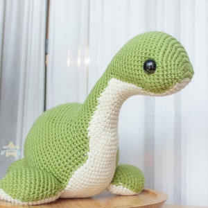 Nessie Amigurumi, kawaii Loch Ness Monster crochet plushie, fantasy mythical plush stuffed animal, cute cryptid plushies, handmade cute gift