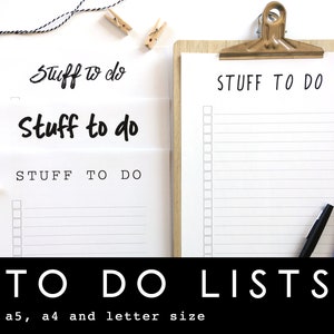Daily To do list Printable Planner Inserts, Printable to do list Digital download, a5 planner inserts, Shopping list planner pages
