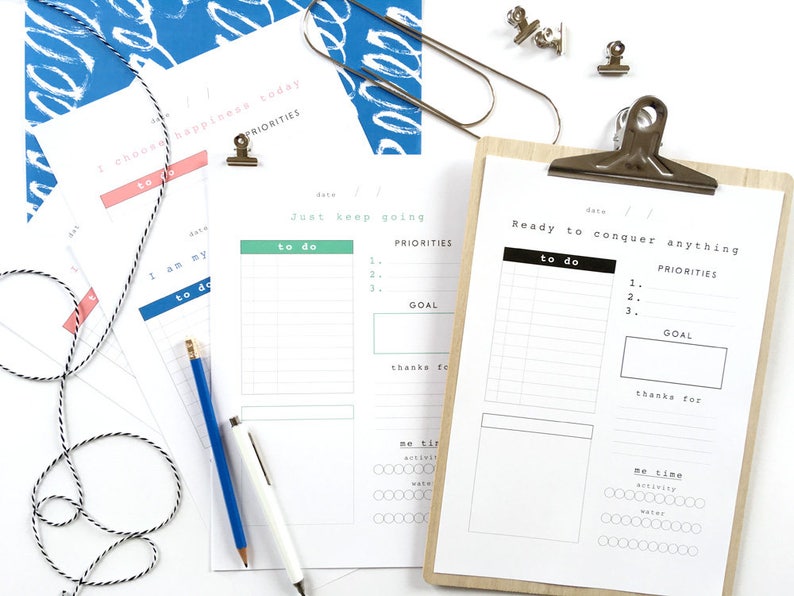 Daily Planner. Positivity Quote. Happy Planner. Printable A4 - Etsy