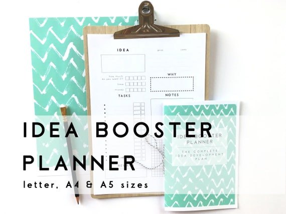 Idea Booster Planner, Creative Project Agenda (Digital Download)