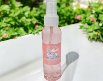 Cotton Candy Body Mist: Sweet Berries & Vanilla Fragrance (2oz/4oz)
