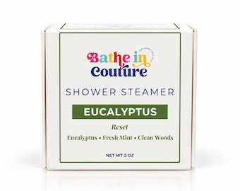 Eucalyptus + Menthol Shower Steamer,  Shower Fizzies, Shower Bomb, Shower Melts, Shower Fizzy, Shower Soothers