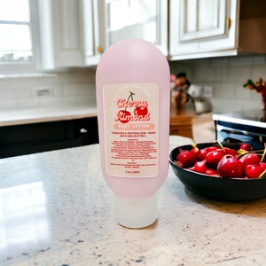 Cherry Almond Body Lotion Moisturizing Shea Butter Cream Gift Idea  Spa Gift  Scented