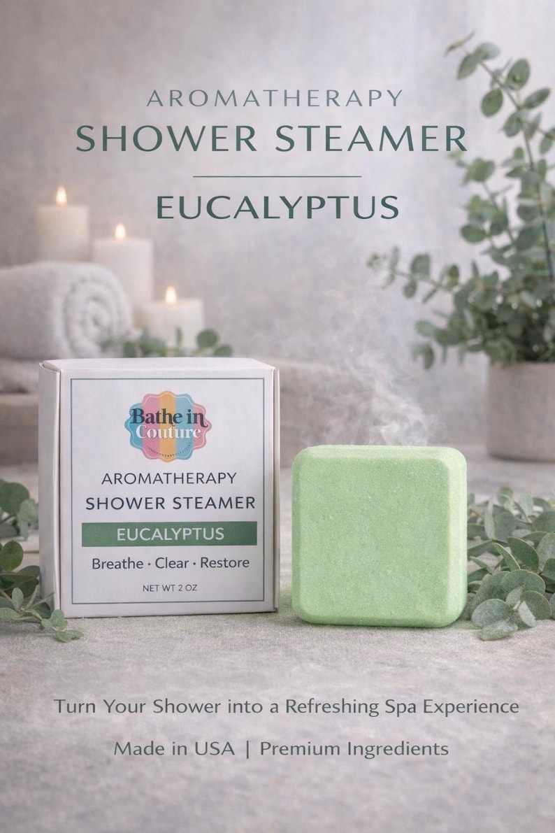 Eucalyptus Shower Steamer | Large 2 Oz Aromatherapy Shower Steamer ...
