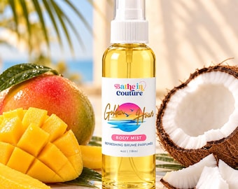 Beach Bum Body Mist | Pistachio Vanilla Body Spray | Salted Caramel Gourmand Fragrance Mist | Vacation Scent | 4 oz