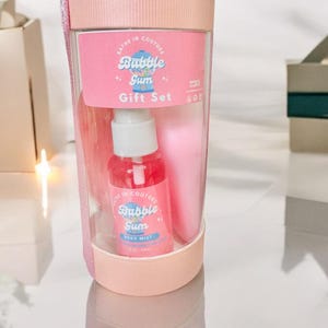 Kids Bubble Gum Spa Gift Set For Women  Body Lotion Body Wash And Body Mist Spa Gift Set