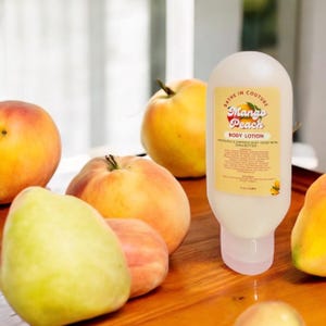 Mango- und Pfirsich-Körperbutter-Lotion Perfekt für Fruchtliebhaber duftende, nicht fettige, fruchtige Lotion