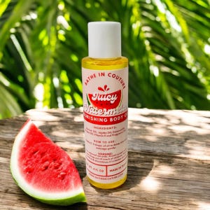 Juicy Watermelon Body Oil Summer Glow Scented Body Oil for Soft Skin, Hydrating Natural Skincare, Sweet Fruity Perfume Oil Gift for Her