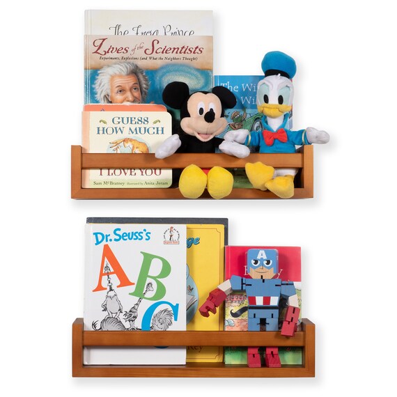 Nursery Room Decor Wall Mounted Wood Floating Shelves Etsy