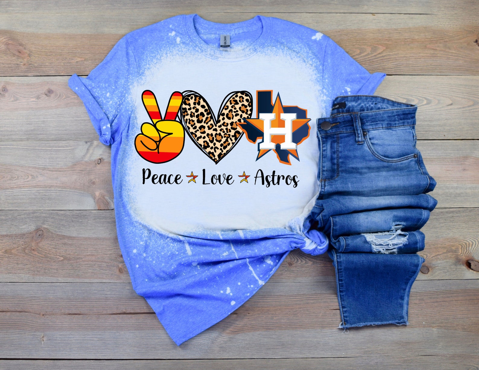 astros bleached shirt