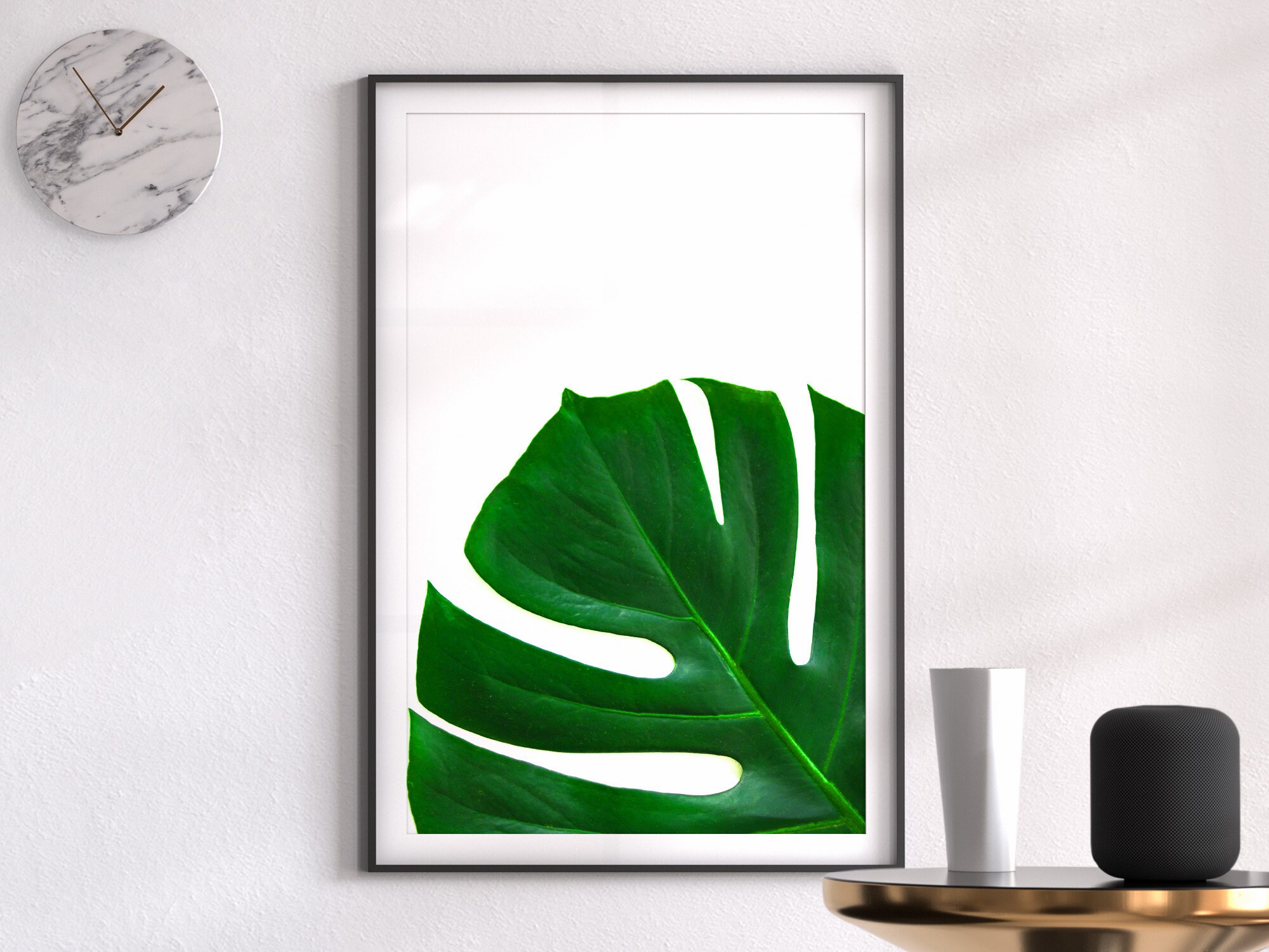 Tropical Wall Decor monstera Leaves Etsy