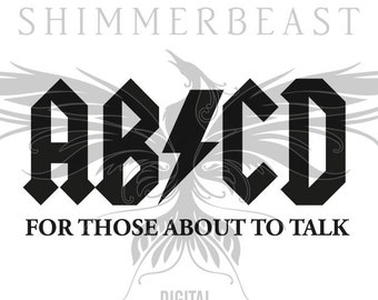 Acdc Baby Svg Etsy