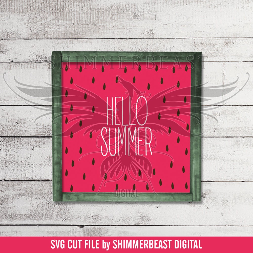 Download Summer SVG Hello Summer SVG Watermelon SVG summer sign | Etsy