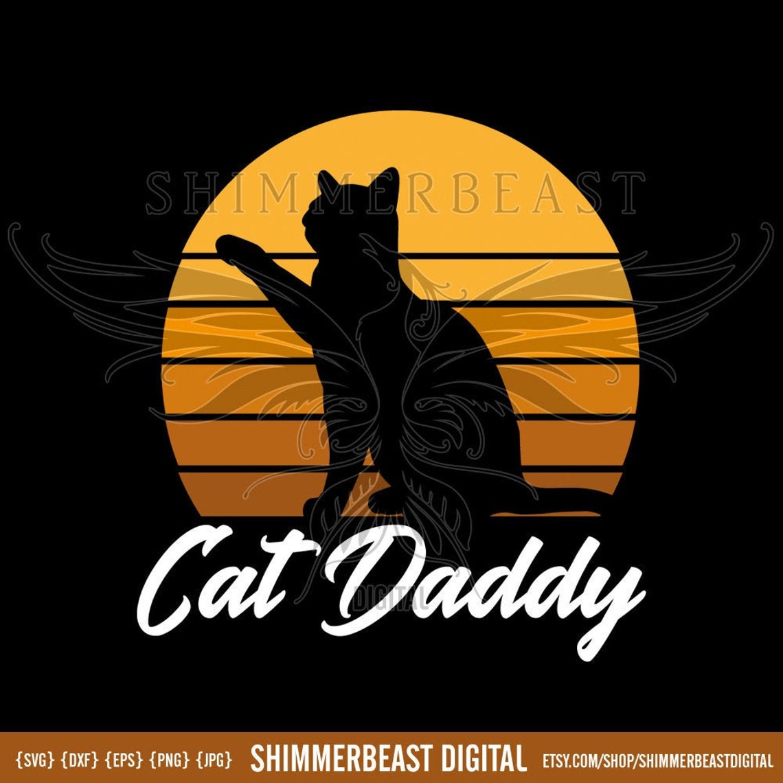 Cat Daddy SVG Cat Dad Svg Cat Svg Cat Lover Svg Best | Etsy UK