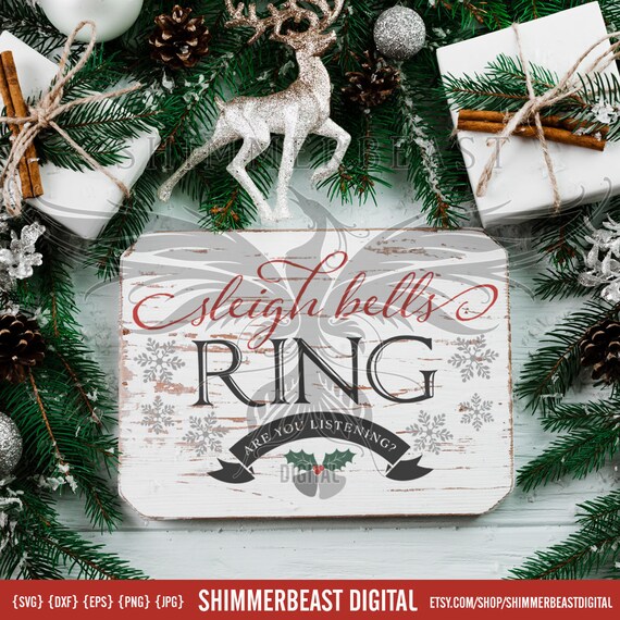 Download Free Sleigh Bells Ring Svg Christmas Svg Cut File Farmhouse Etsy SVG DXF Cut File