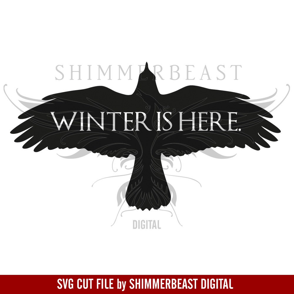 Game Of Thrones Svg Winter Is Here Svg House Stark Svg Etsy