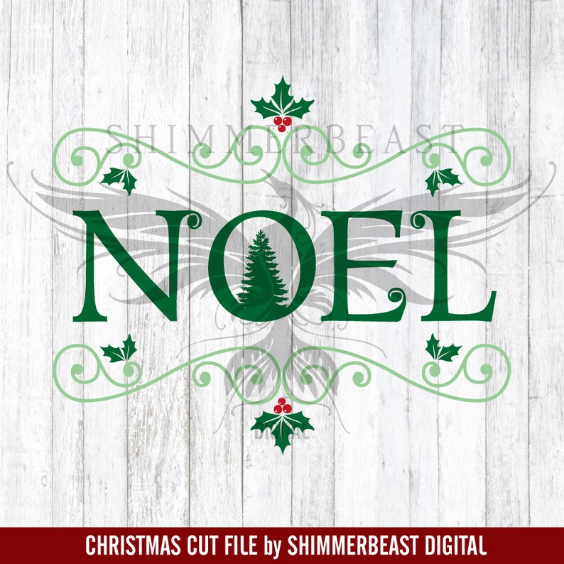 Christmas SVG Cut File Noel Svg Vintage Christmas Svg - Etsy