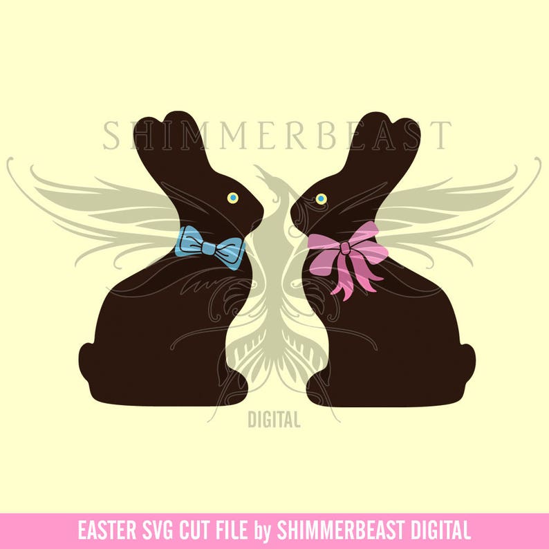 Download Easter SVG Cut File Chocolate Bunnies svg chocolate bunny ...