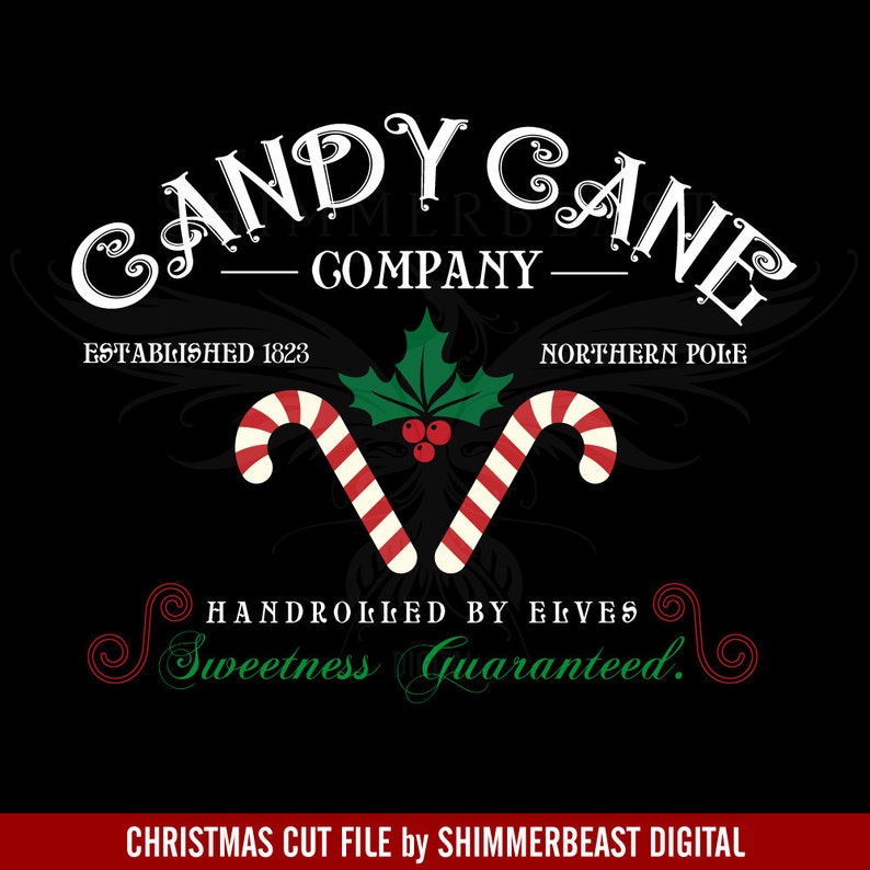 Christmas SVG Cut File Candy Cane Company Candy Cane Svg Etsy