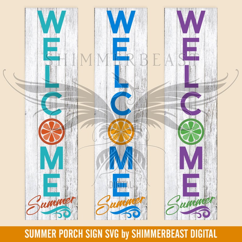 Download Summer Porch Sign SVG Welcome Summer SVG Porch Sign SVG | Etsy
