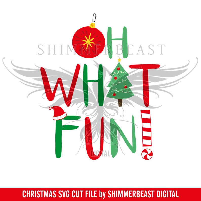 Christmas SVG Design Oh What Fun Svg Christmas SVG Saying  Etsy