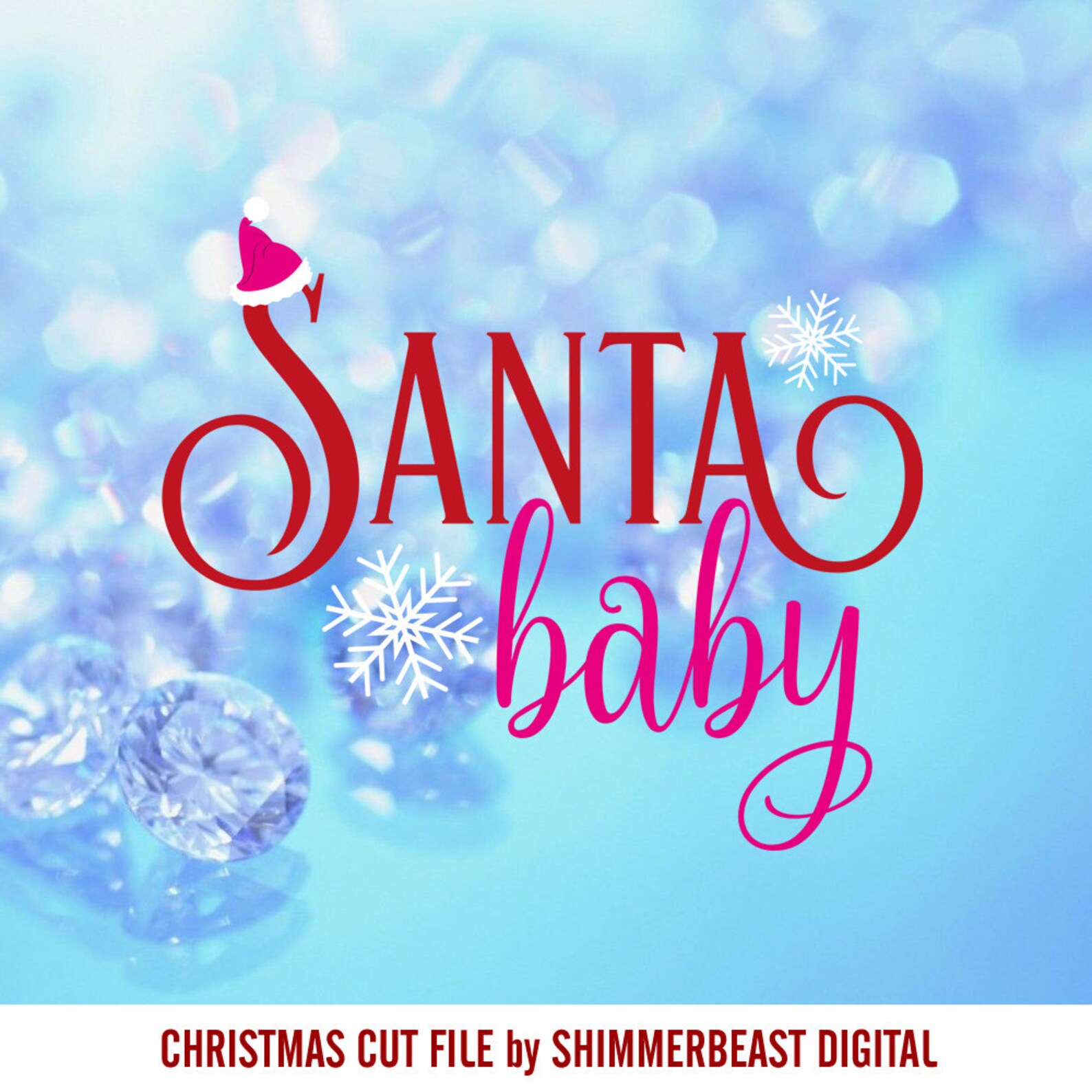 Christmas SVG Cut File Santa Baby Svg Silhouette Svg | Etsy