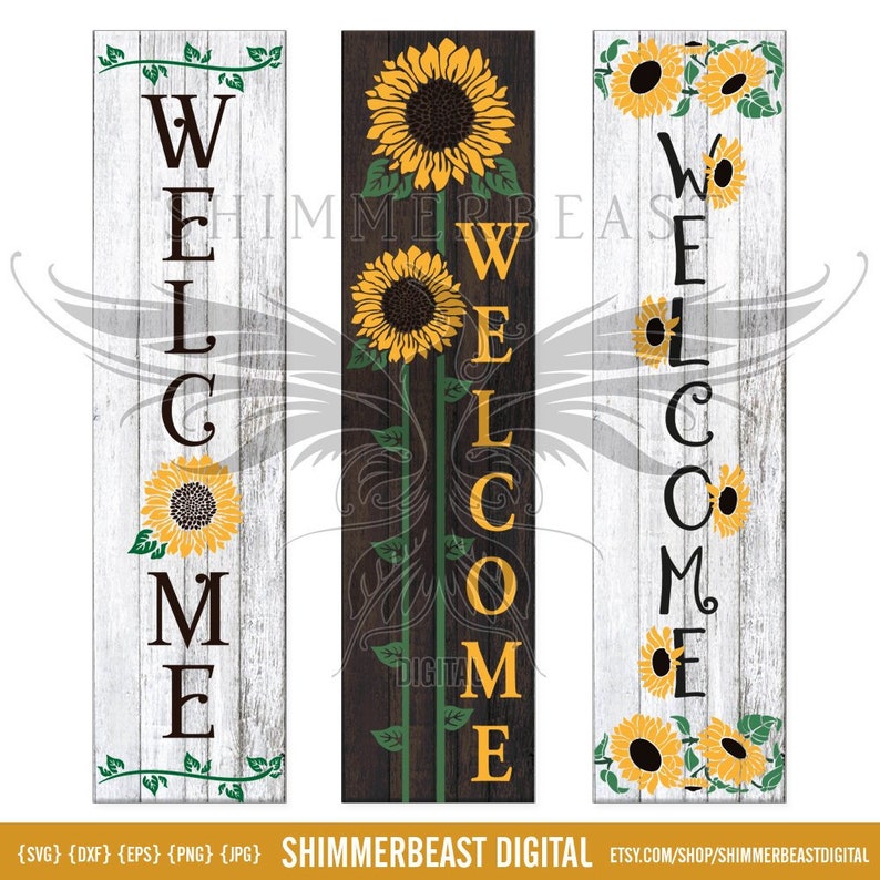 Download Art Collectibles Clip Art Summer Porch Sign Svg Bundle Cricut Welcome Porch Sign Svg With Sunflower Reversible Porch Sign Svg Porch Sign Svg Sunflower Svg
