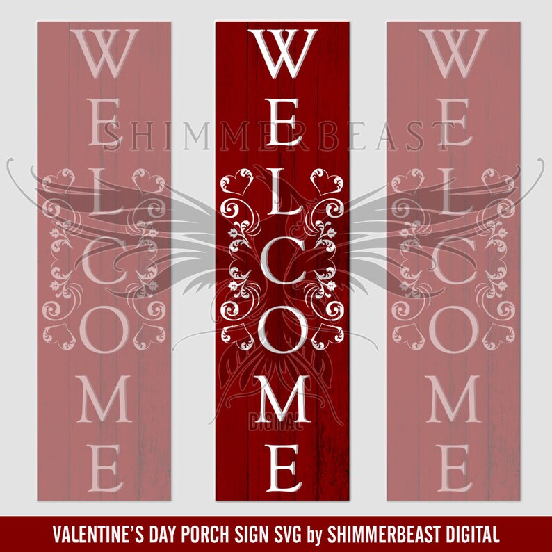 Download Valentine's Day Porch Sign SVG Welcome Porch Sign svg | Etsy