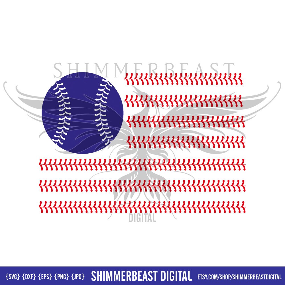 Download Baseball American Flag Svg 4th Of July Svg Fourth Of July Etsy