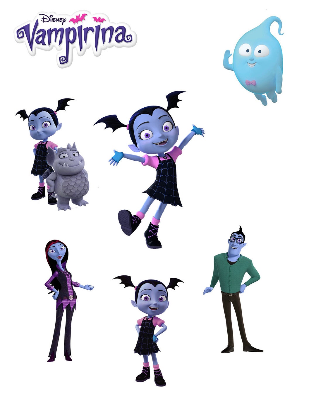 Vamperina Printouts Clipart Images INSTANT DOWNLOAD Cutouts - Etsy