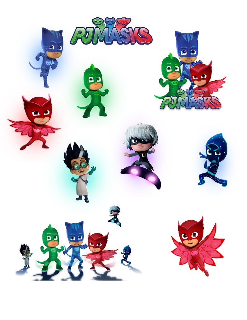 PJ Masks Printouts Clipart Images INSTANT DOWNLOAD Cutouts Etsy PJ Masks Printouts Clipart Images INSTANT DOWNLOAD Cutouts Etsy