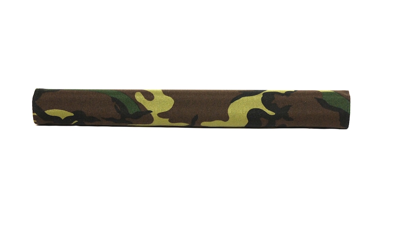 Protector de tubo superior de bicicleta, diseño de camuflaje de bosque, nailon Cordura, almohadilla para cuadro de bicicleta de piñón fijo. imagen 4