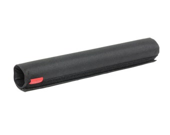 Protecteur de tube supérieur en nylon noir Cordura pour cadre de polo pour vélo à pignon fixe.