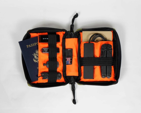 EDC Mid Organizer Pouch Woodland Camo Everyday Carry Cable Kit Tactical Bag. Etsy UK