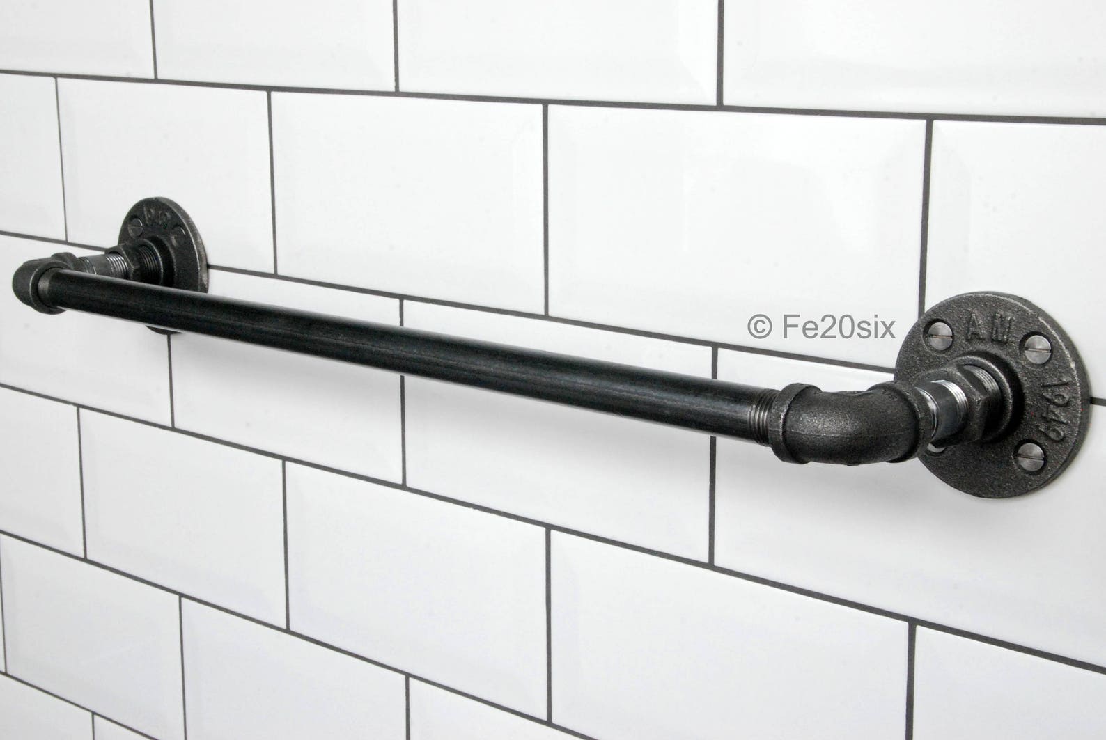 Urban Industrial Towel Rail Pipe Pipework Steampunk Vintage Etsy